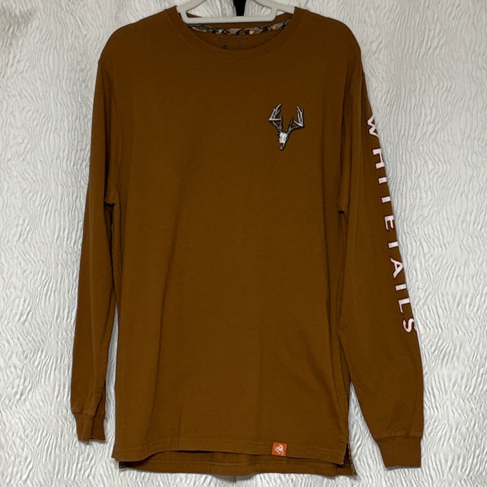 Legendary Whitetails Long Sleeve T Shirt Hunting  Brown- Size Medium